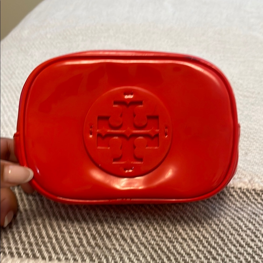 Tory Burch Red Cosmetic Bag